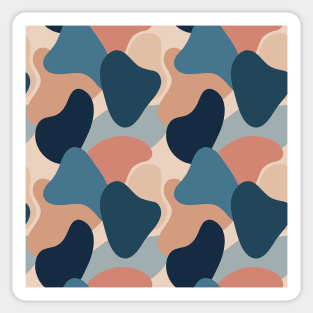 Blue pastel floral #1 Sticker